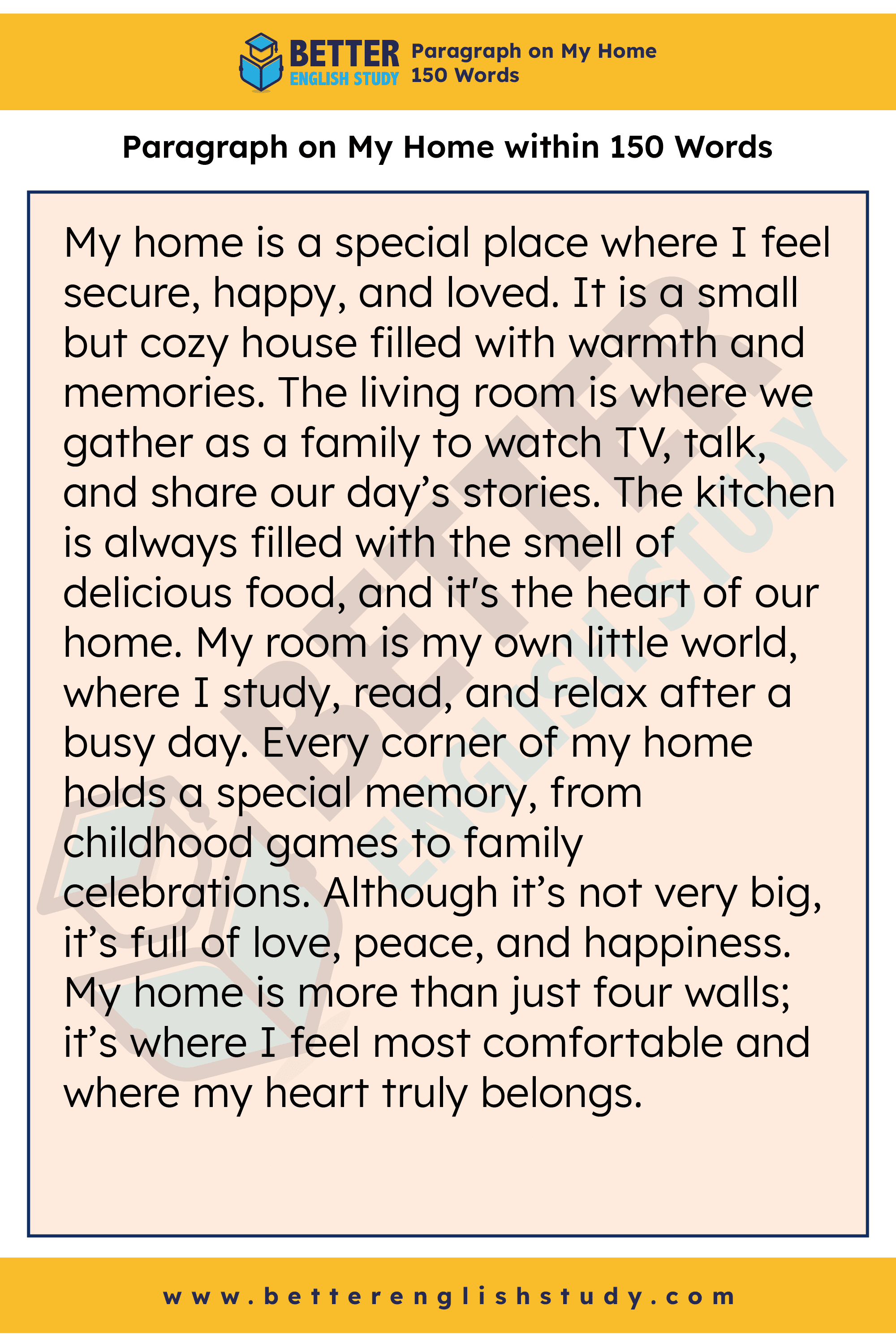 A Paragraph on My Home 150 words